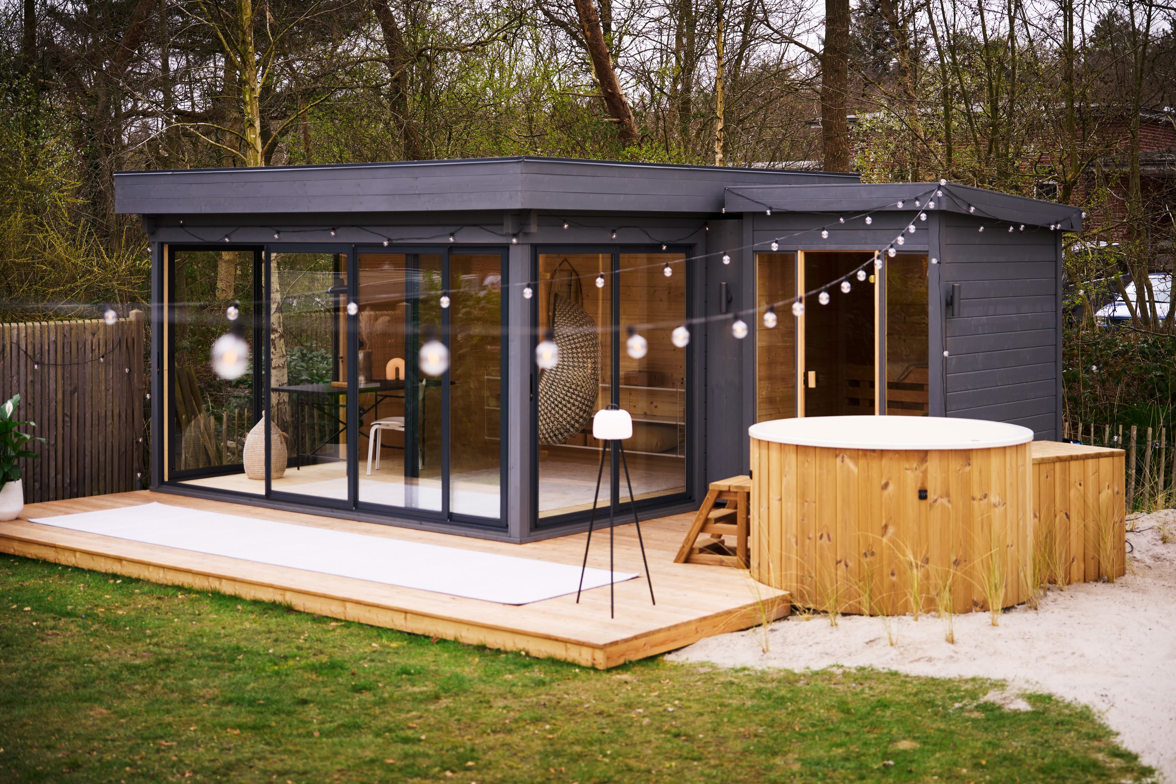 Garten-Atelier mit Sauna und Hot Tub des Nordsee-Hauses